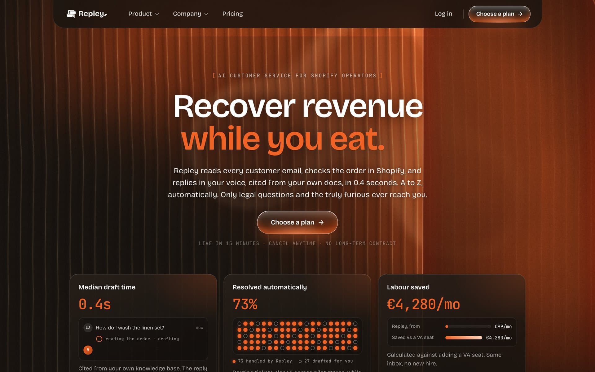 Repley: website